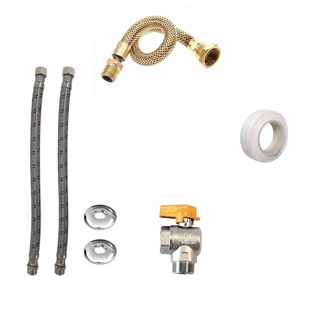 Kit Padrão Instalação Aquecedor A Gás Sem Duto Chaminé