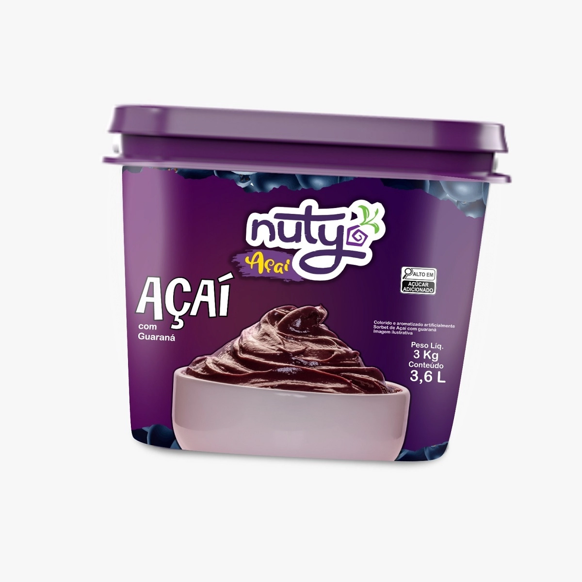 Balde Nuty Acai Guarana 3,6l/3kg