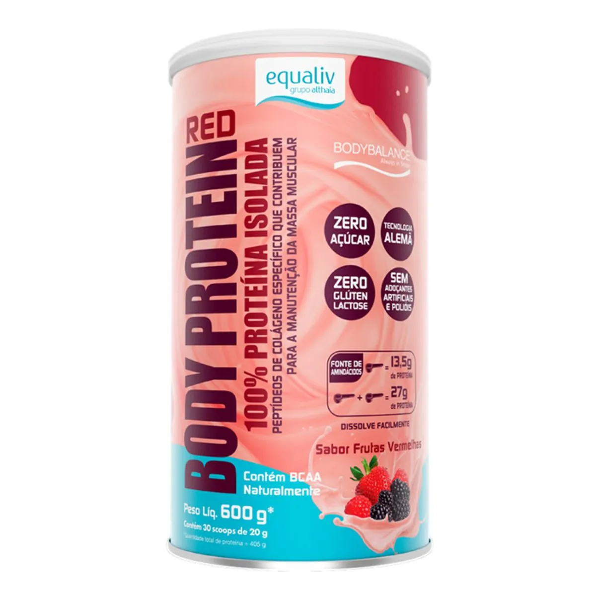 Body Protein Equaliv 600g Frutas Vermelhas