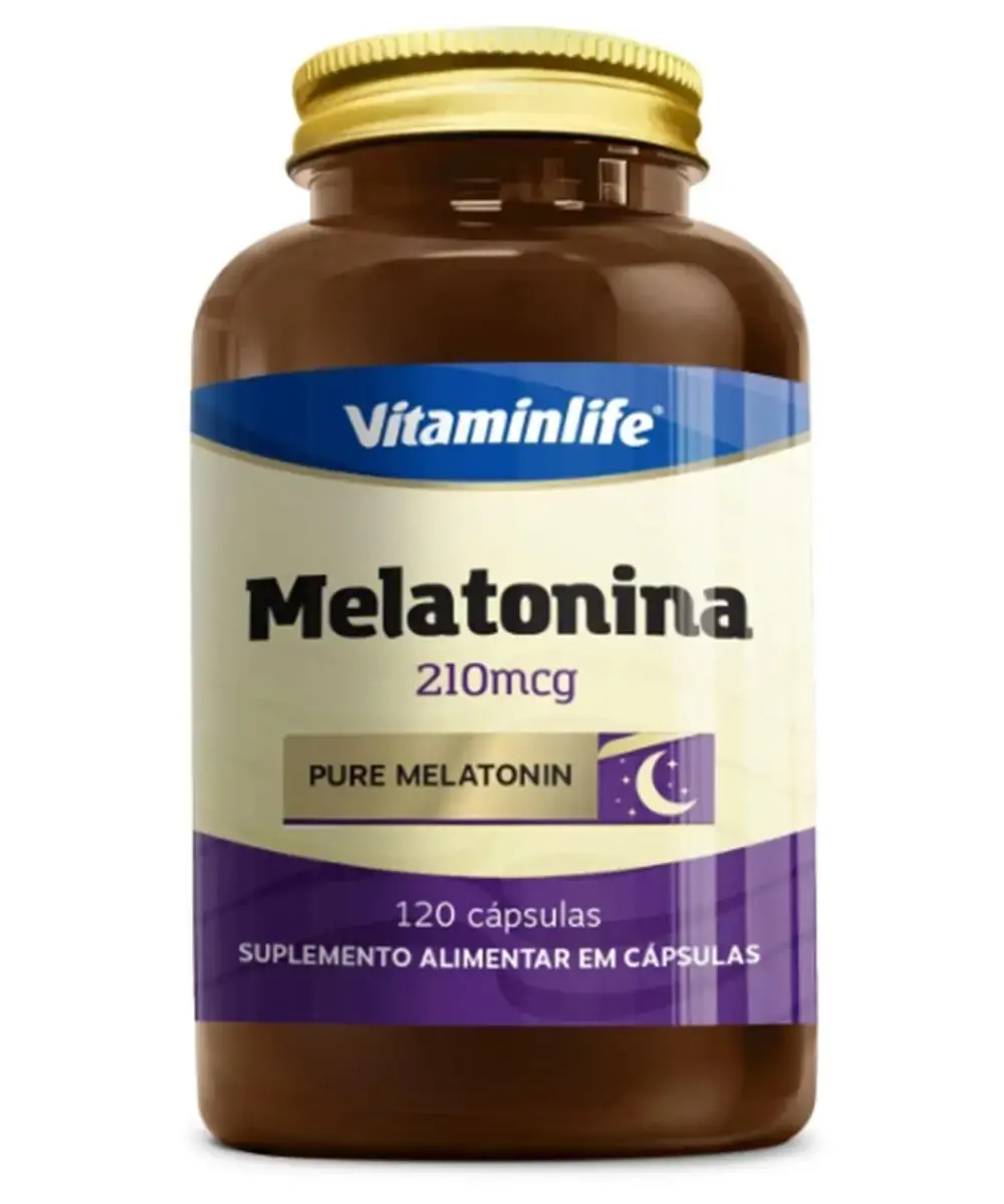 Melatonina 210mcg VitaminLife 120 Cápsulas