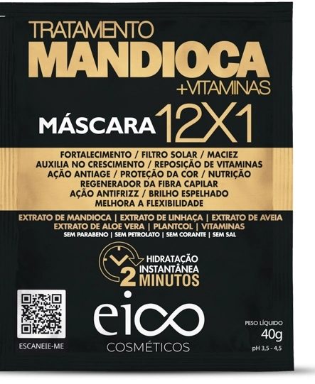 Mascara Eico Sache 40g Mandioca