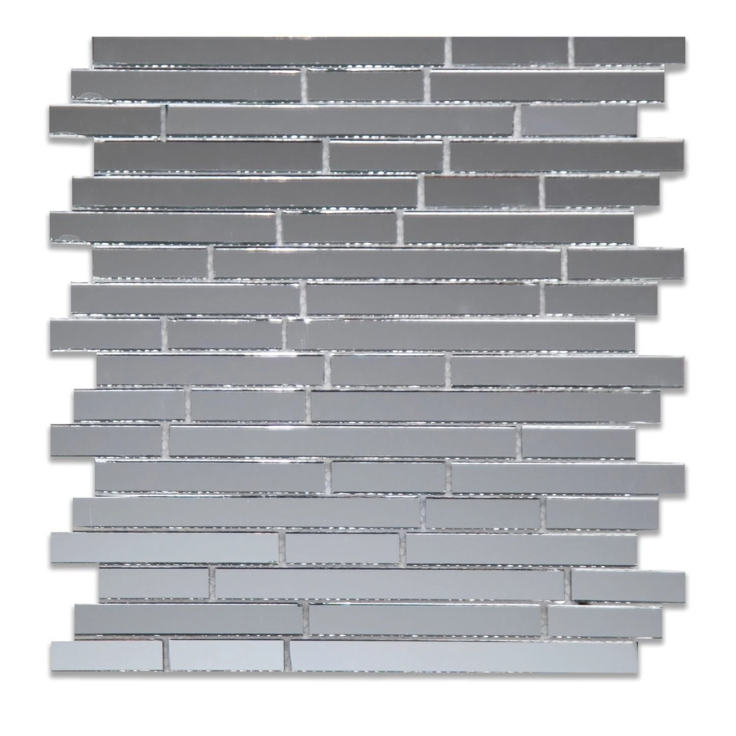 Pastilha De Vidro Espelhado De 29cm X 29cm Rende Glass Mosaic Grey