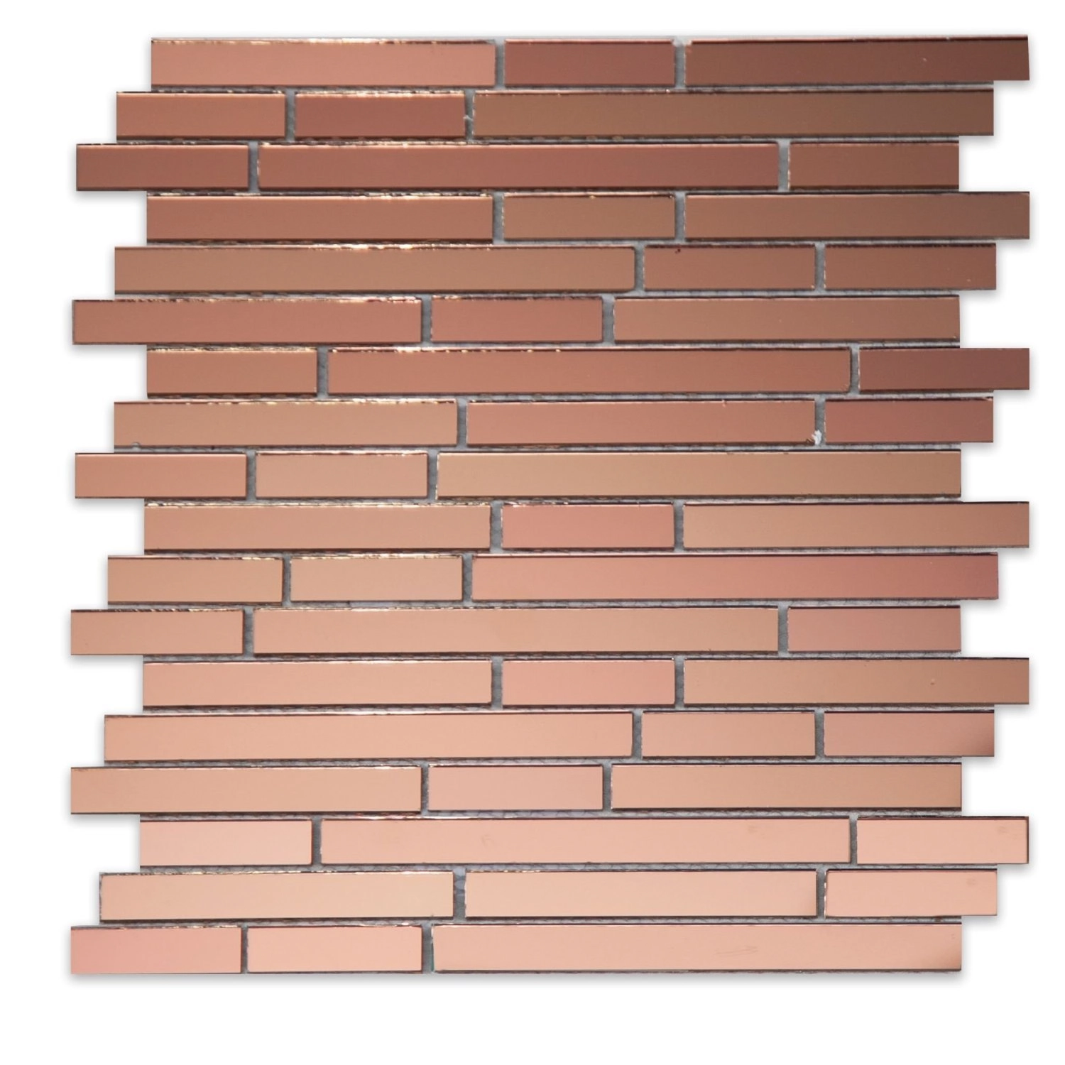 Pastilha De Vidro Espelhado De 29cm X 29cm Rende Glass Mosaic Champagne