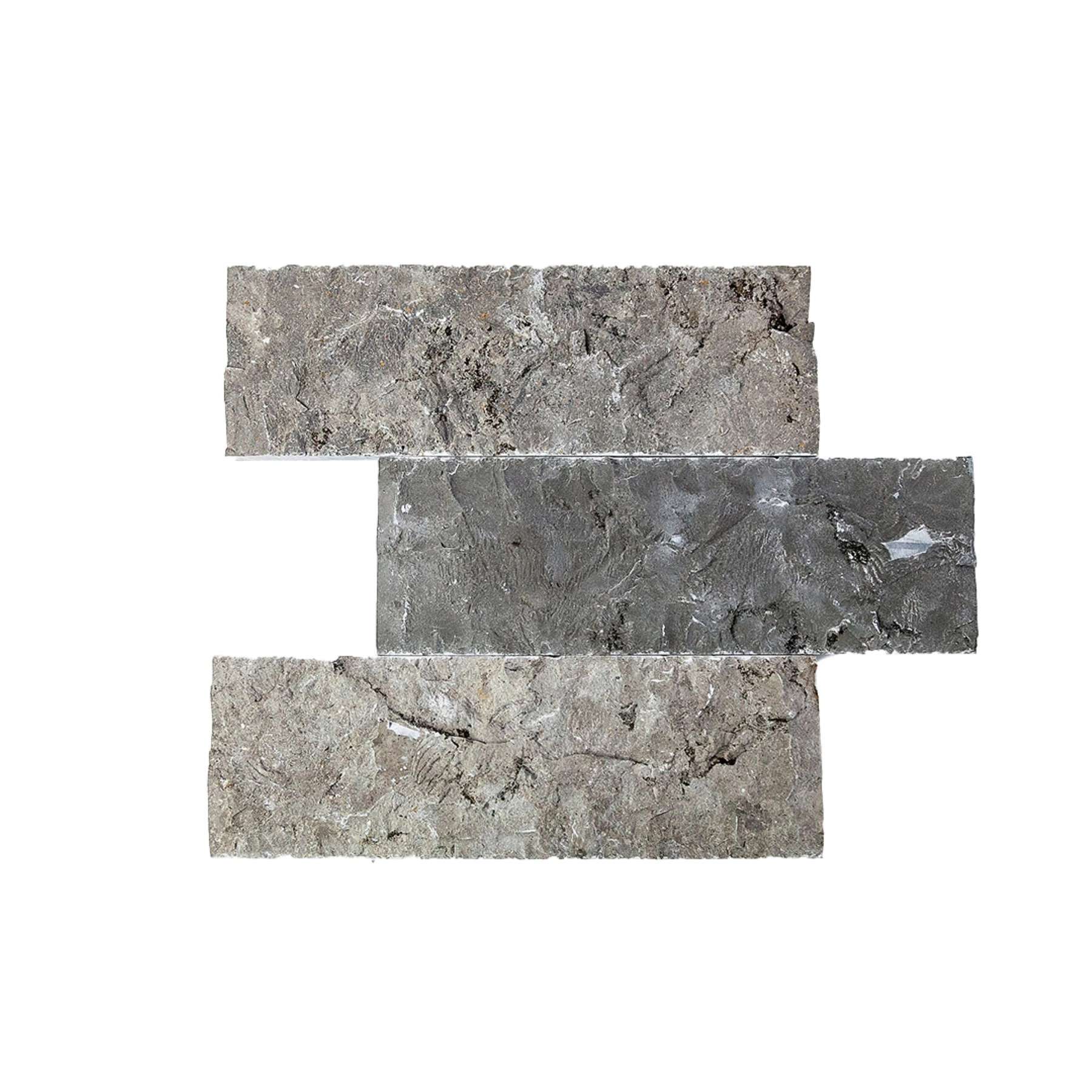Pedra Tijolo Silver Grey TP20 10x30cm Glass Mosaic