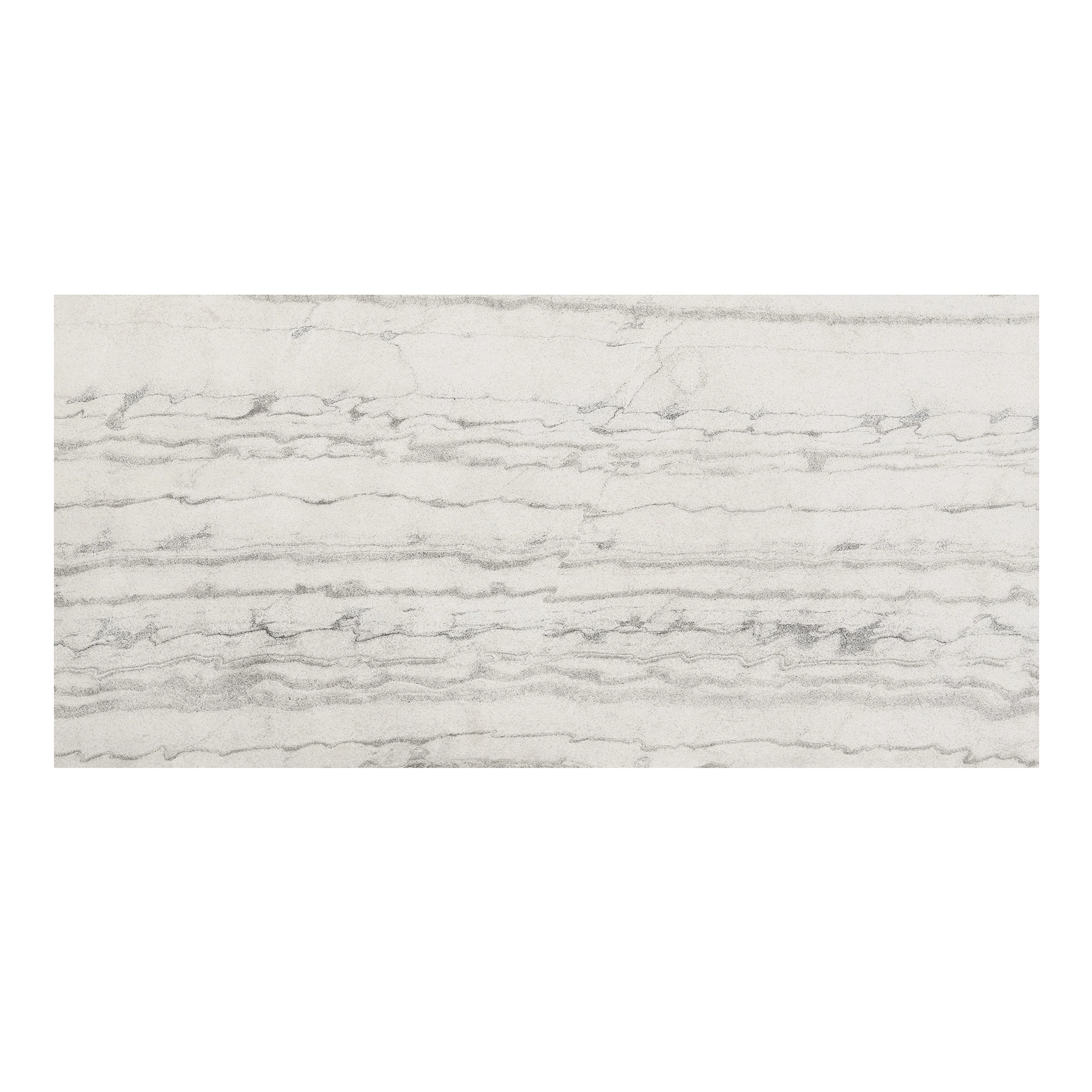 Revestimento Flexível em Placa de Pedra Natural para Parede 61x122cm Branco e Cinza