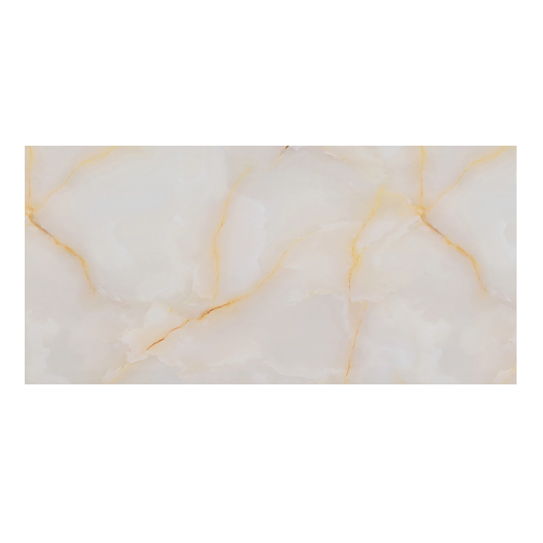 Revestimento de Parede PVC Liso Brilhante Calacatta Gold SMM15 120x60cm Glass Mosaic