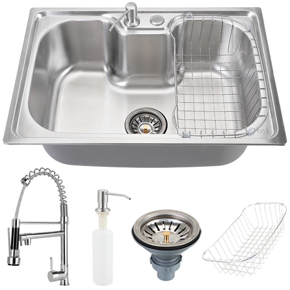 Cuba Para Cozinha Com Acessórios Carajás E Torneira Misturador Monocomando Gourmet Munim Pingoo.casa