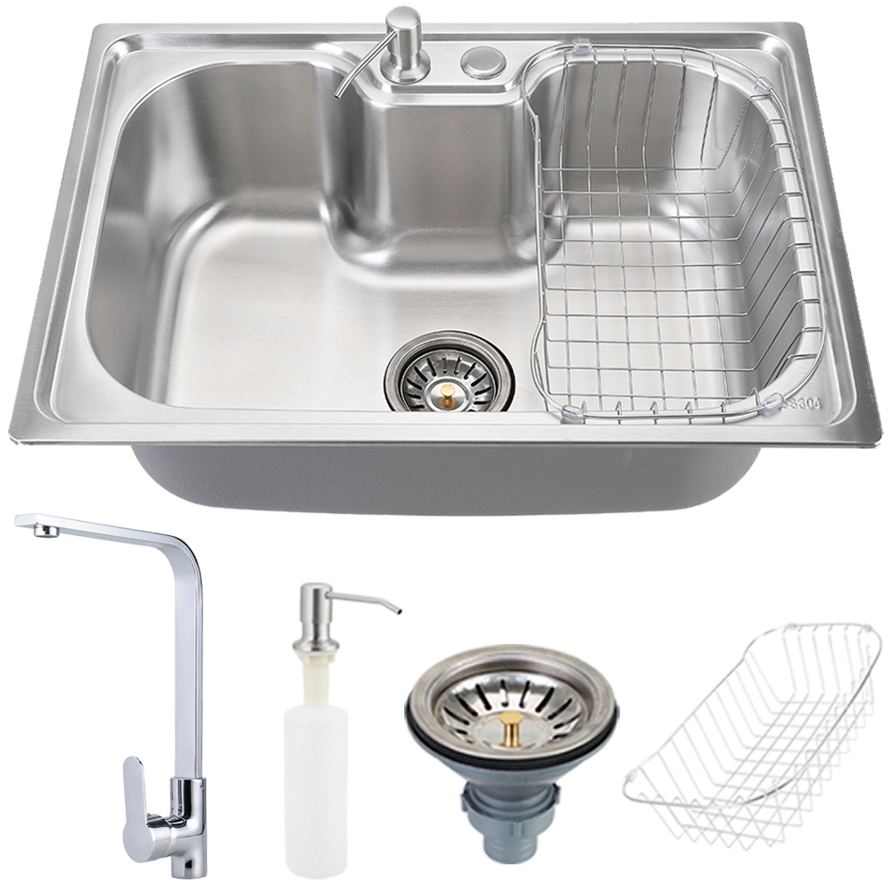 Cuba Para Cozinha Gourmet Pia Inox Com Acessórios Carajás E Torneira Para Cozinha Monocomando Tapajós Pingoo.casa