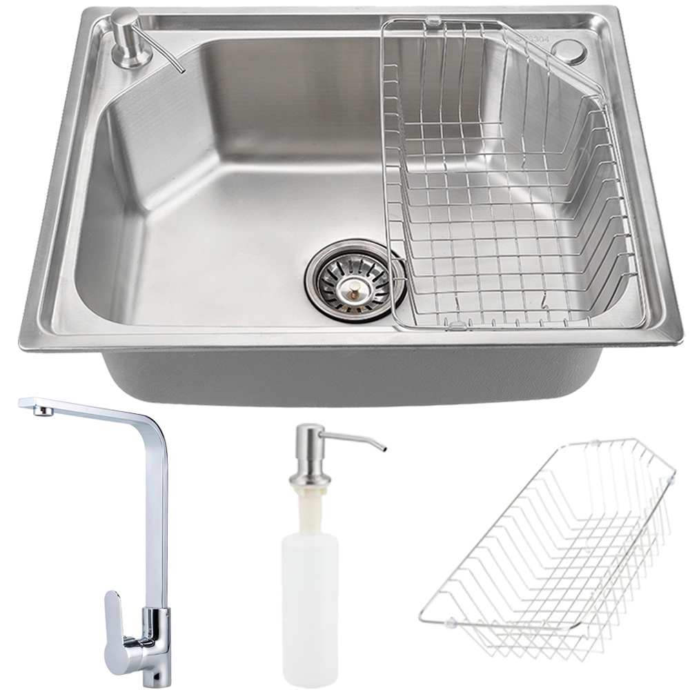 Cuba para cozinha gourmet com acessórios Guarani e Torneira misturador monocomando inox Tapajós Pingoo.casa