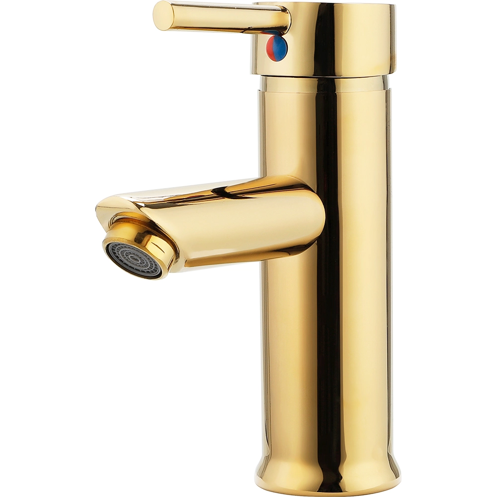 Torneira Para Banheiro Lavabo Cascata Misturador Monocomando Baixa Xingu Pingoo.casa - Dourada