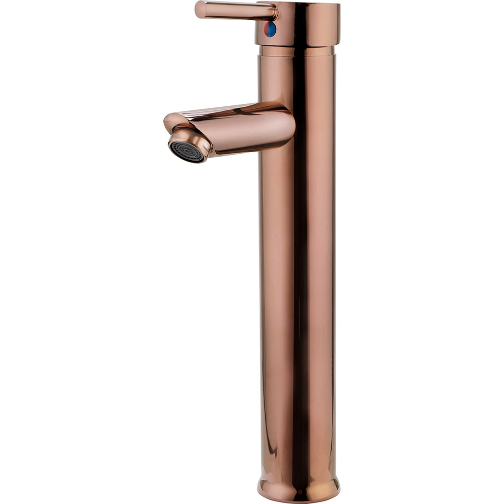 Torneira para banheiro cascata Misturador Monocomando Alta Xingu Pingoo.casa - Dourada Rose