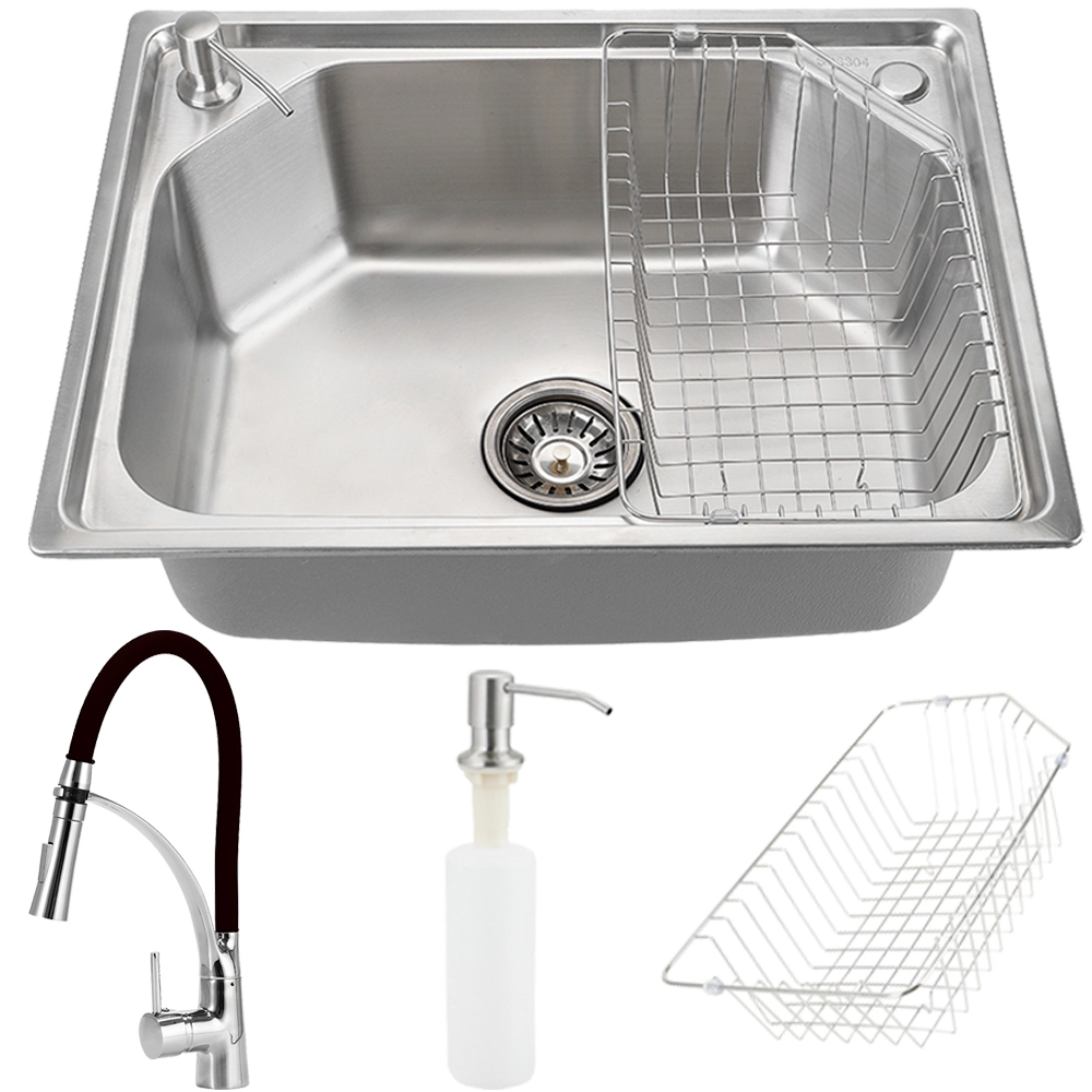 Cuba para cozinha com acessórios Guarani e Torneira misturador monocomando gourmet preta Solimoes Pingoo.casa