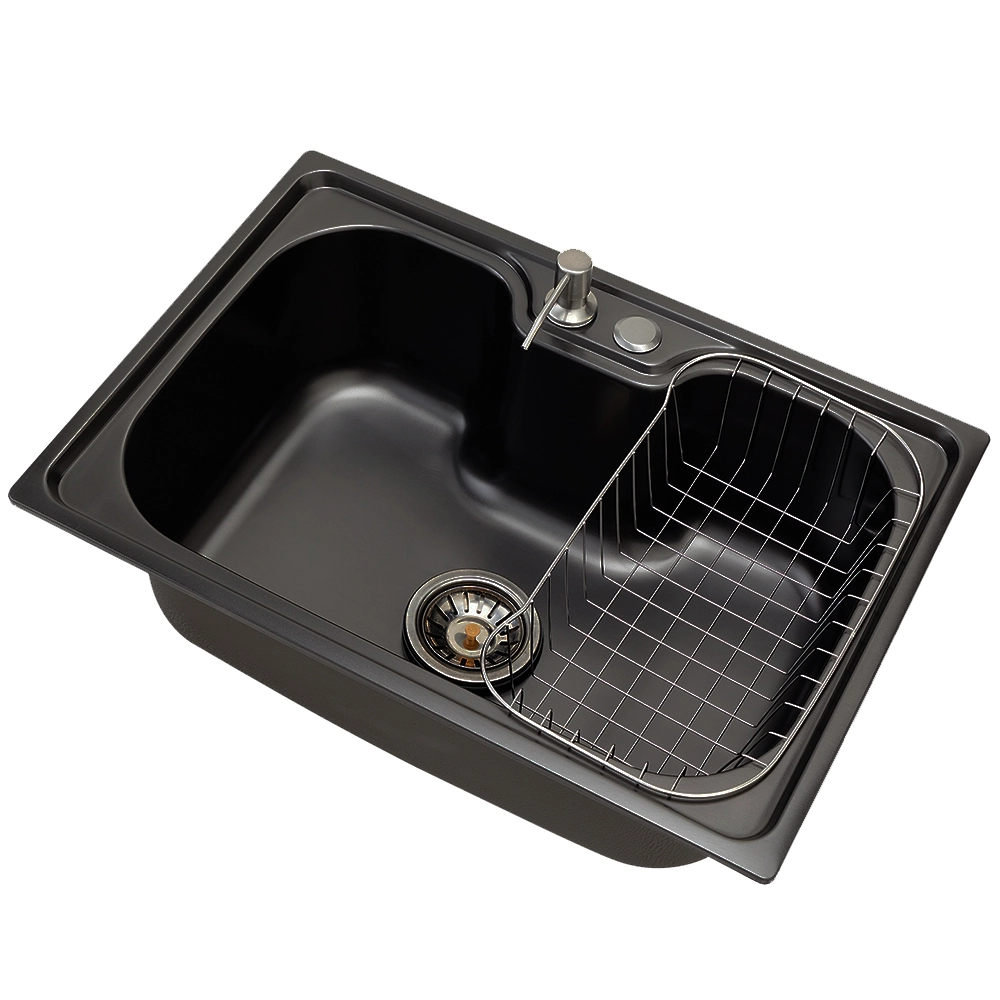 Cuba Para Cozinha Gourmet Pia Aço Inox Com Acessórios Carajás Pingoo.casa - Preto