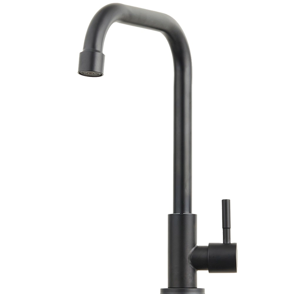 Torneira Para Cozinha Em Aço Inox Escovado Tinguá Pingoo.casa - Preto