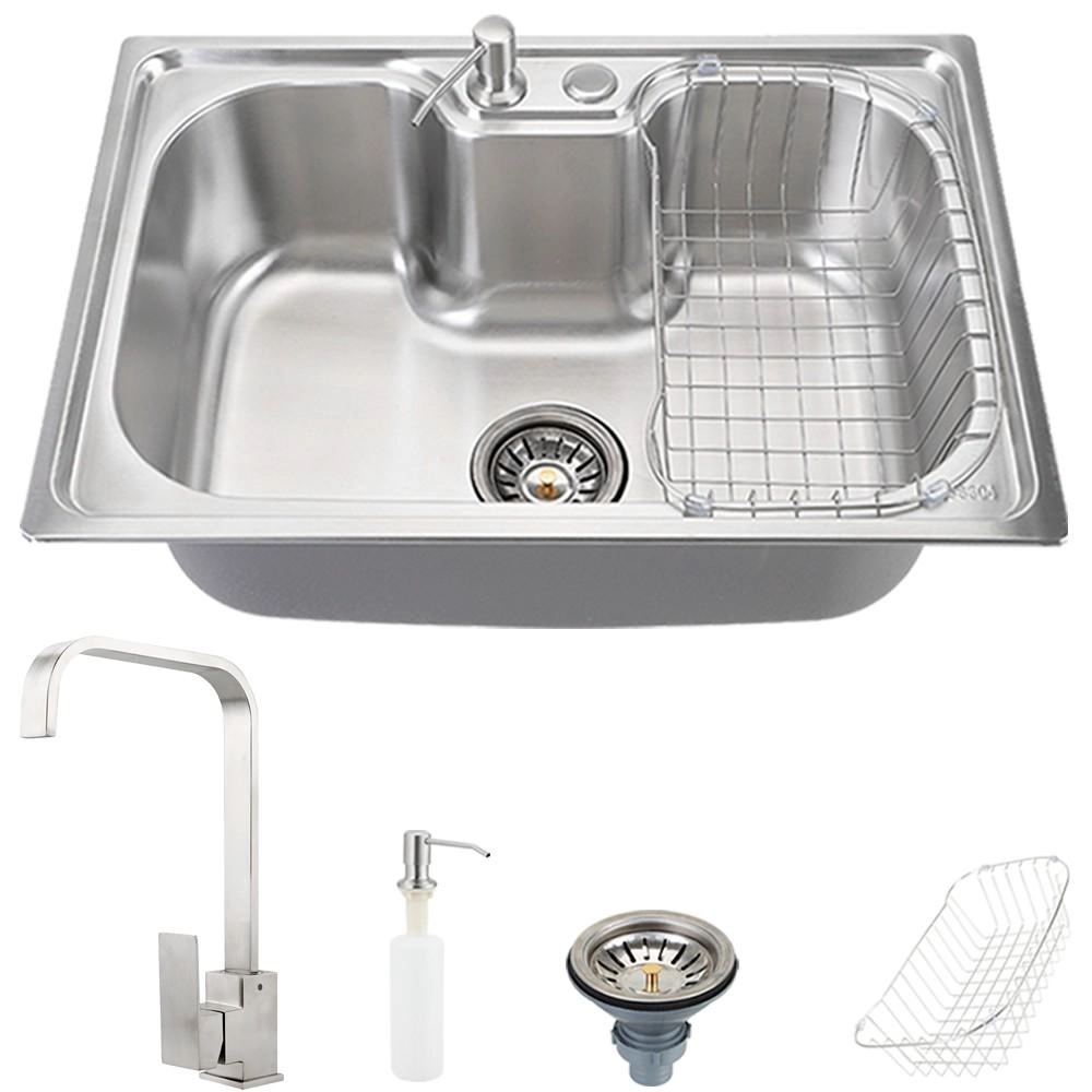 Cuba Para Cozinha Com Acessórios Carajás E Torneira Misturador Monocomando Gourmet São Lorenço Pingoo.casa