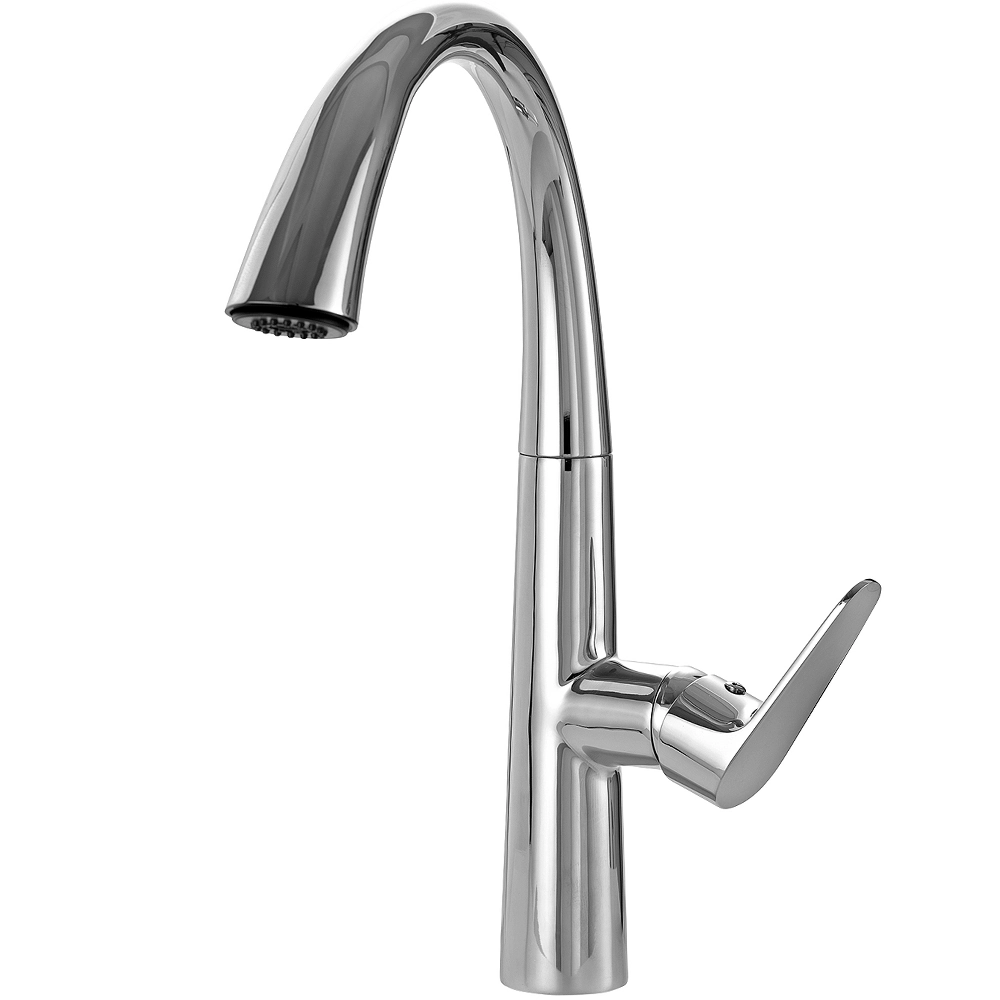 Torneira Para Cozinha Gourmet Monocomando Extensível Juruá Pingoo.casa - Cromado