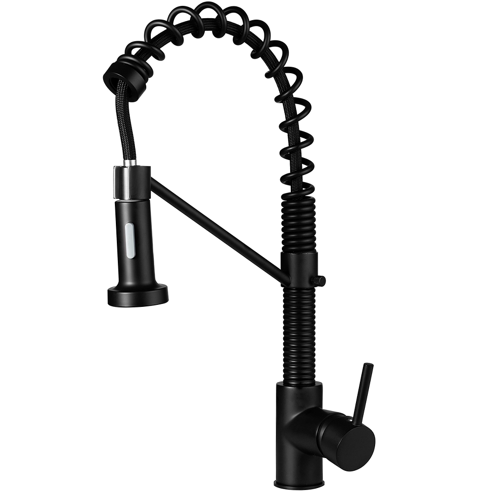 Torneira Para Cozinha Gourmet Misturador Monocomando Extensível Araguari Pingoo.casa - Preto