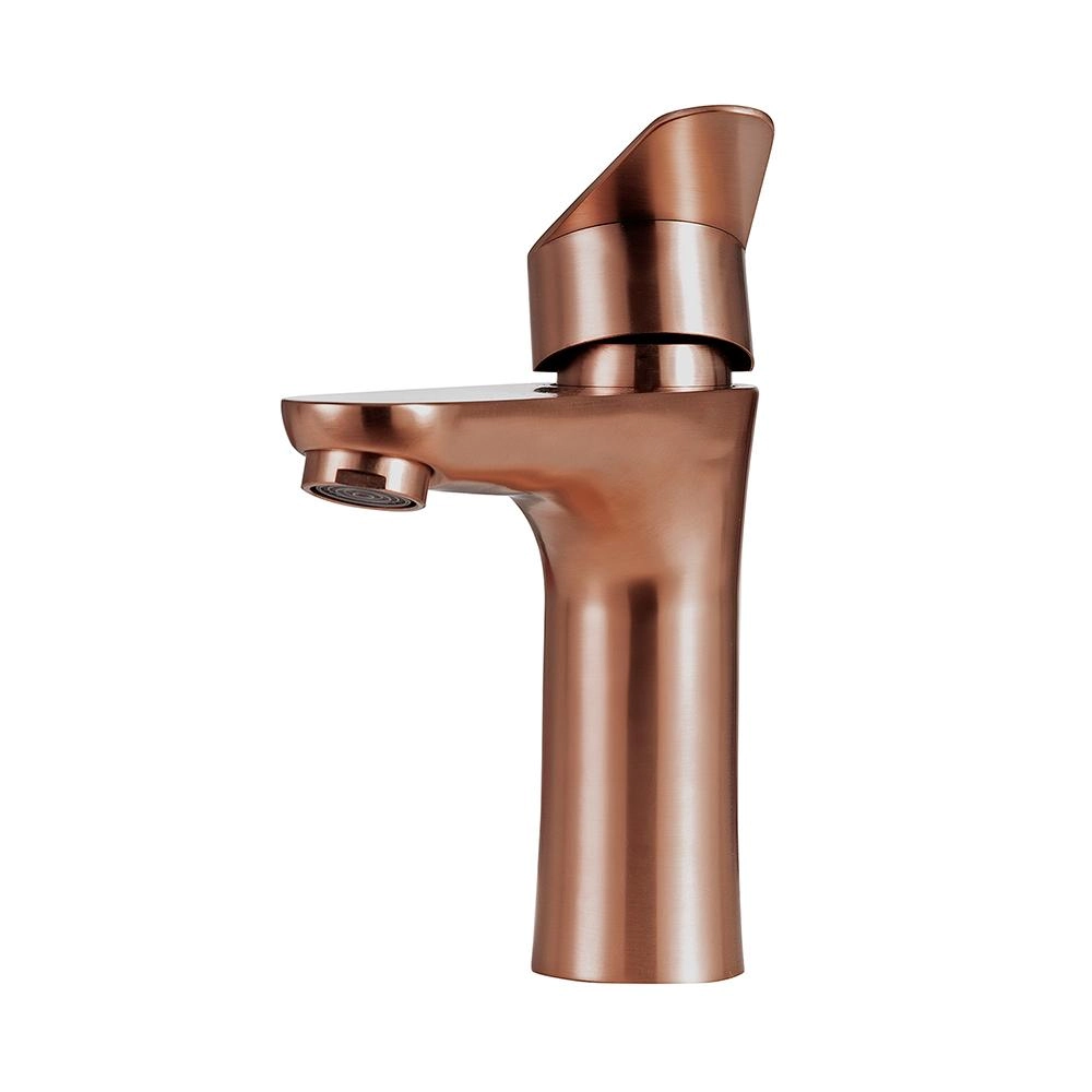 Torneira Para Banheiro Misturador Monocomando Baixa Aço Inox 304 Araguaia Pingoo.casa - Dourado Rose Escovado