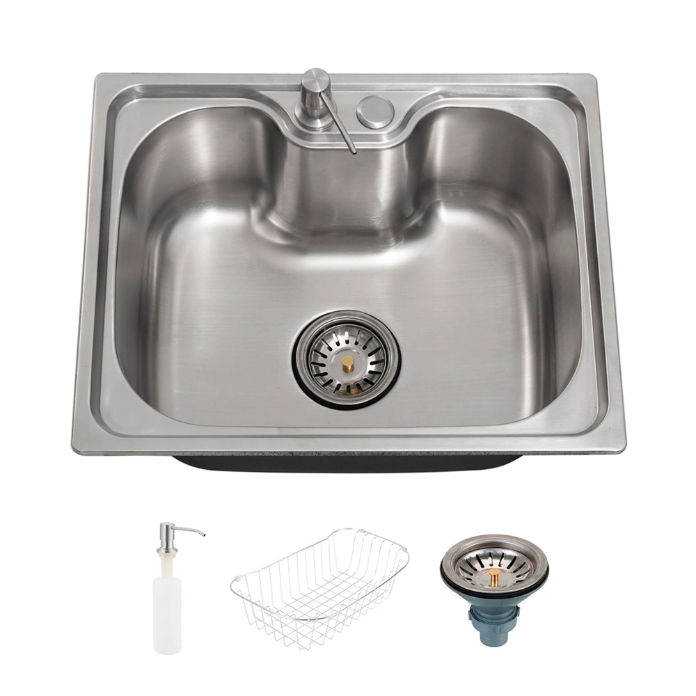 Cuba Para Cozinha Gourmet Pia Aço Inox Com Acessórios Nawa 50x40 Cm Pingoo.casa