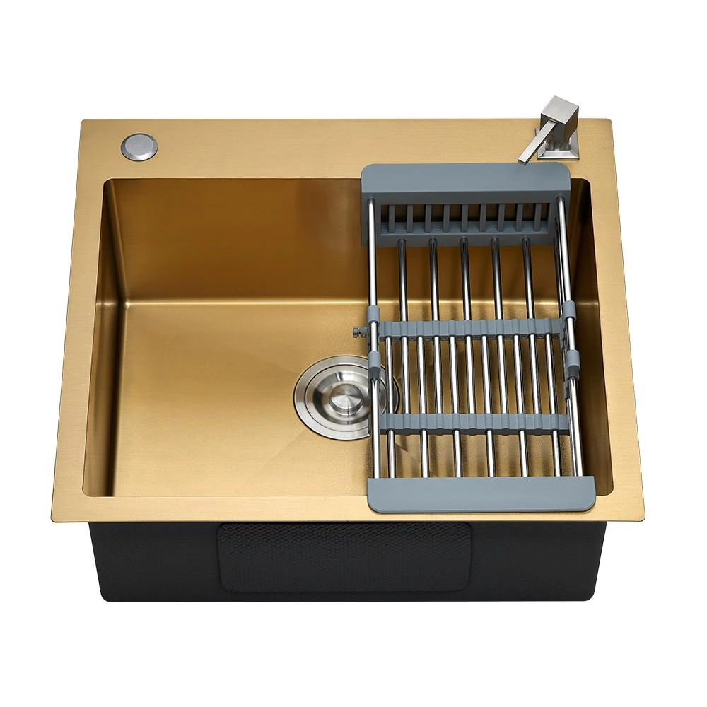 Cuba Para Cozinha Gourmet Aço Inox 304 Corubos 55x51 Cm Pingoo.casa - Dourado