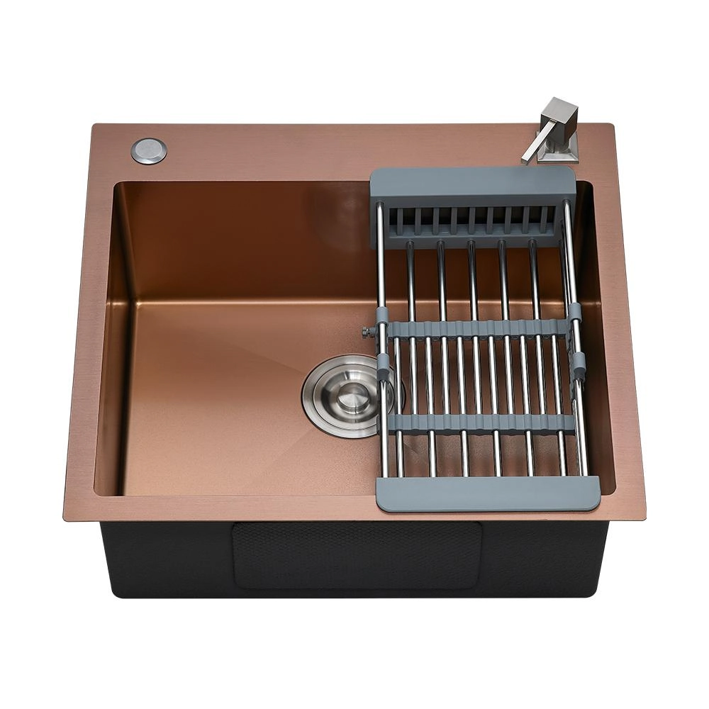 Cuba Para Cozinha Gourmet Aço Inox 304 Corubos 55x51 Cm Pingoo.casa - Dourado Rose