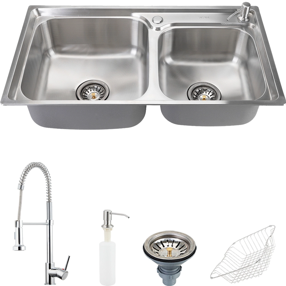 Cuba Para Cozinha Gourmet Pia Aço Inox Com Acessórios Potiguara E Torneira Monocomando Envira Pingoo.casa