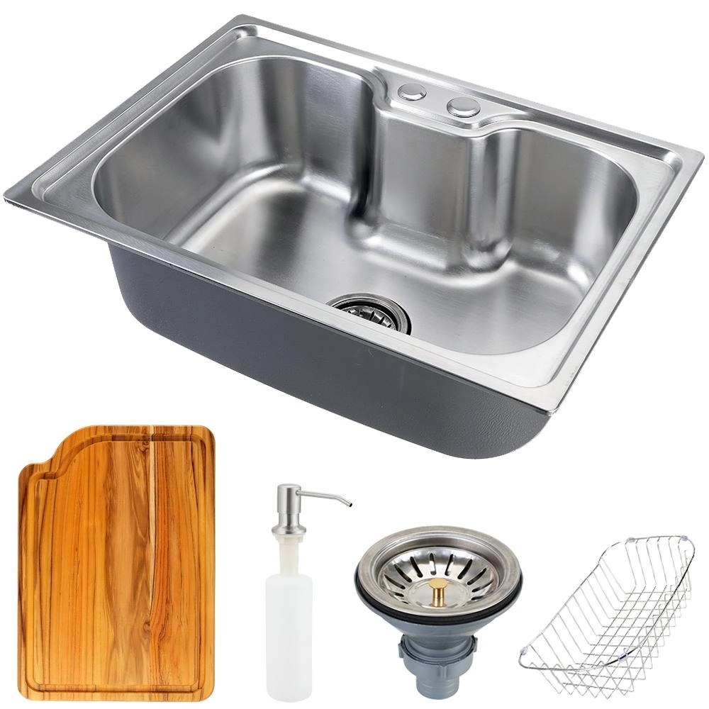 Cuba Para Cozinha Gourmet Pia Aço Inox Com Acessórios E Tábua De Corte Nawa 50 Cm Pingoo.casa