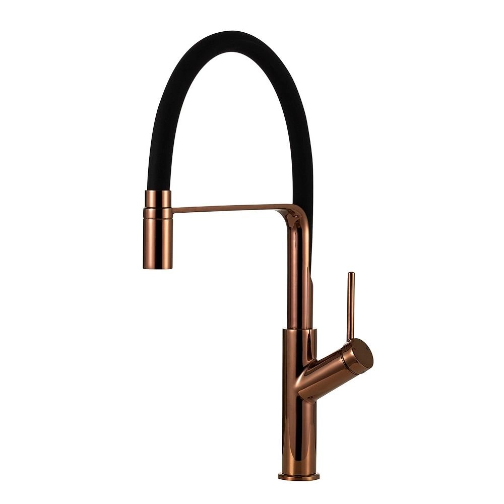 Torneira Para Cozinha Gourmet Misturador Monocomando Piranga Pingoo.casa - Dourado Rose
