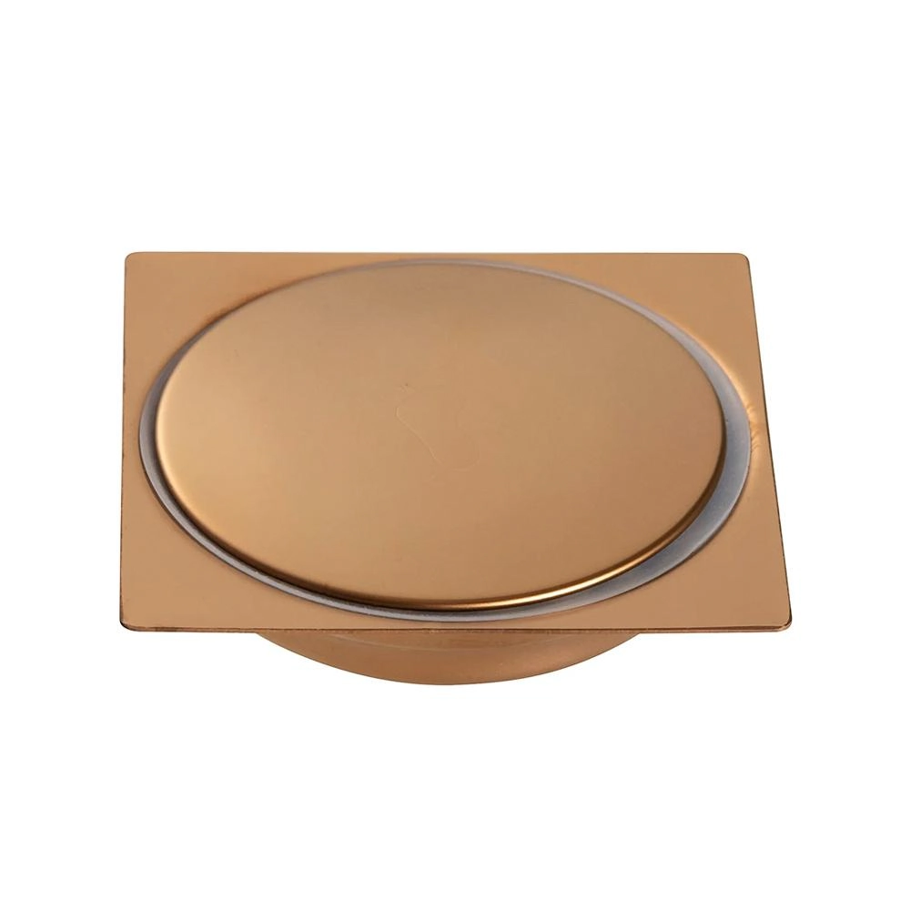 Ralo Click Up Para Chão 10 Cm Inox Pingoo.casa - Dourado Rose