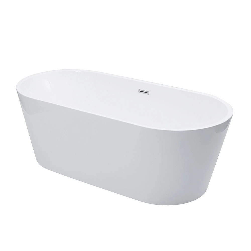 Banheira Freestanding Imersão Acrílico 169 cm Malaquita Pingoo.casa - Branco