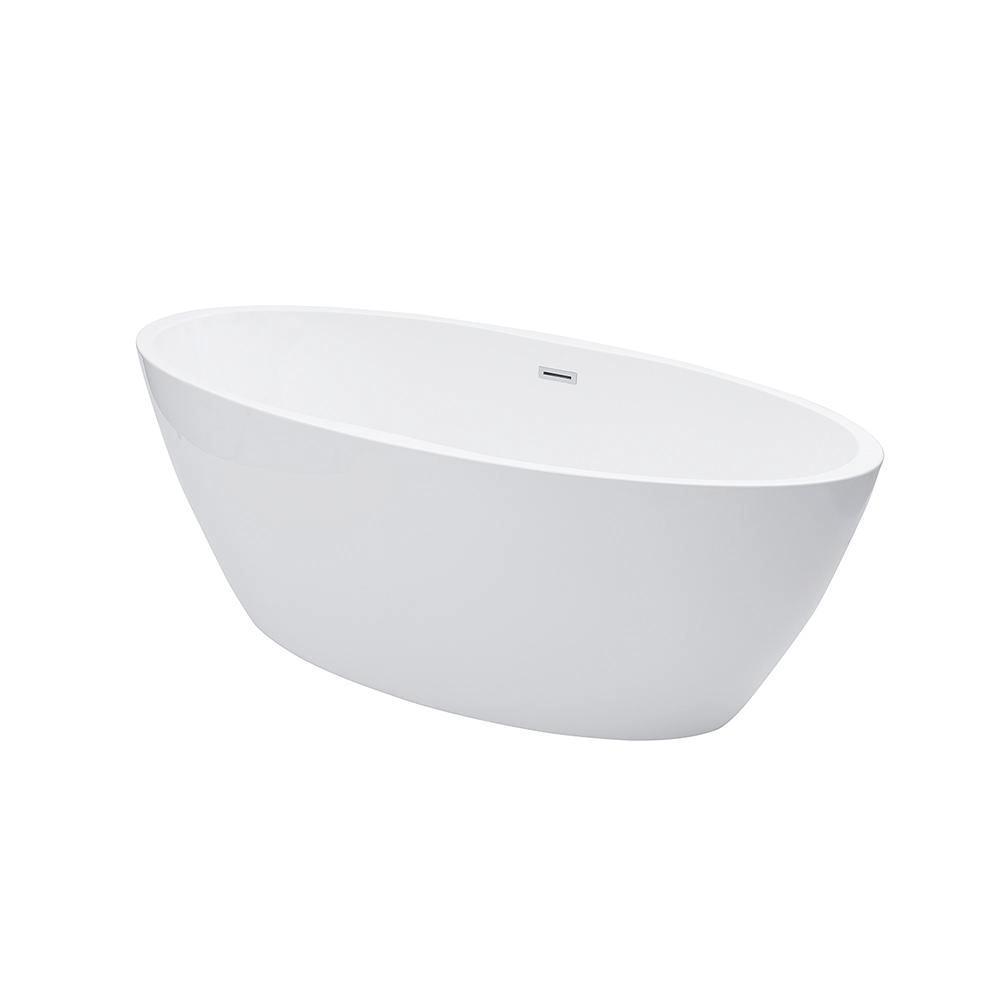 Banheira Freestanding Imersão Acrílico 170 cm Rubi Pingoo.casa - Branco