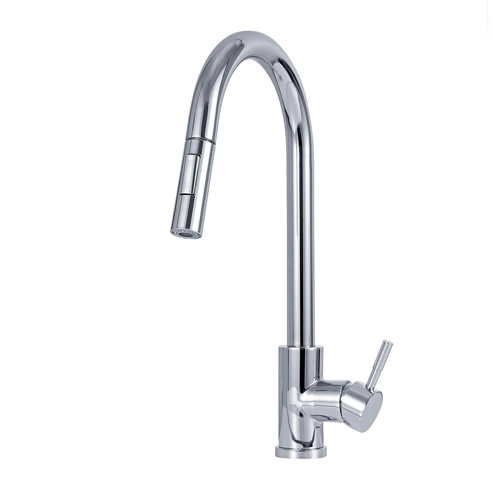 Torneira Para Cozinha Gourmet Misturador Monocomando Em Aço Inox 304 Iriri Pingoo.casa - Prata
