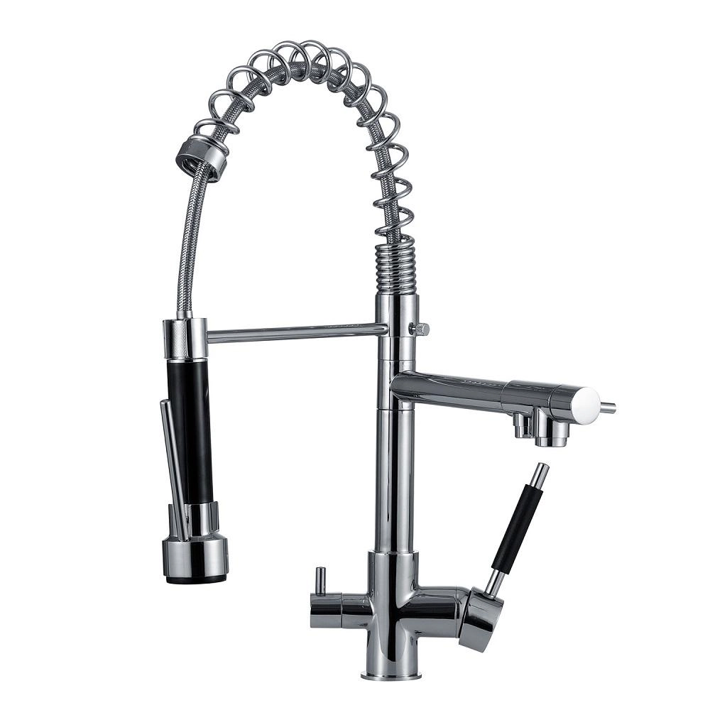 Torneira Para Cozinha Gourmet Misturador Monocomando Entrada Filtro Munim Pingoo.casa - Prata