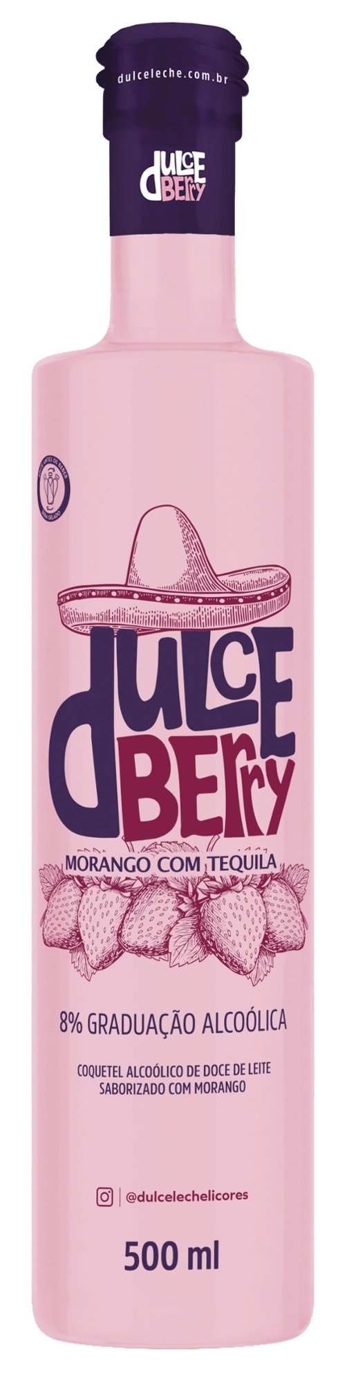 Licor Dulce De Leche 500ml Morango