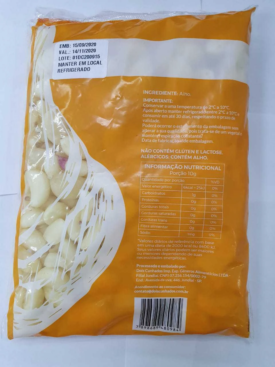 Alho Descascado Fest Garlic 500g