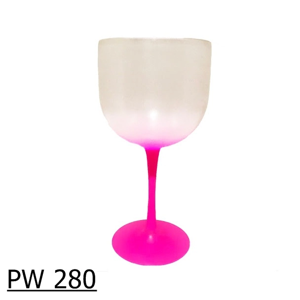 Taca Gin Cristal Degrade Tarja Rosa Pink 580ml