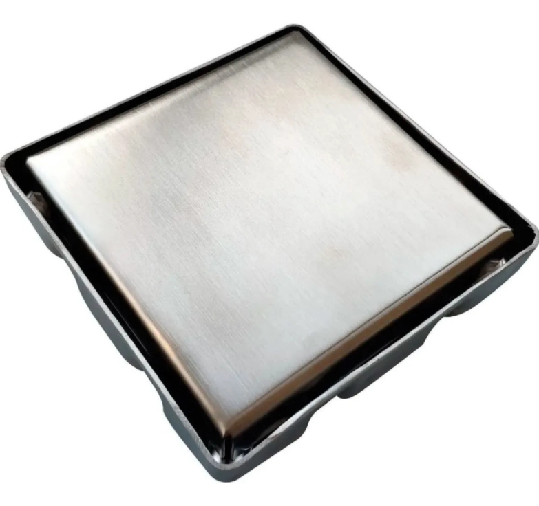 Ralo Oculto Duplo Flvx Hidro 15 X 15cm Rod-15 Inox