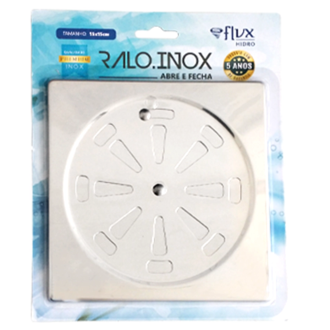Grelha Abre E Fecha 150mm Inox