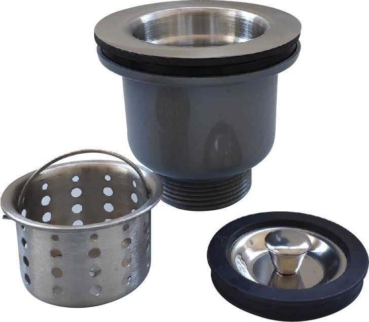 Válvula Higiênica Com Cesto Removivel 31/2 Inox Fluxhidro
