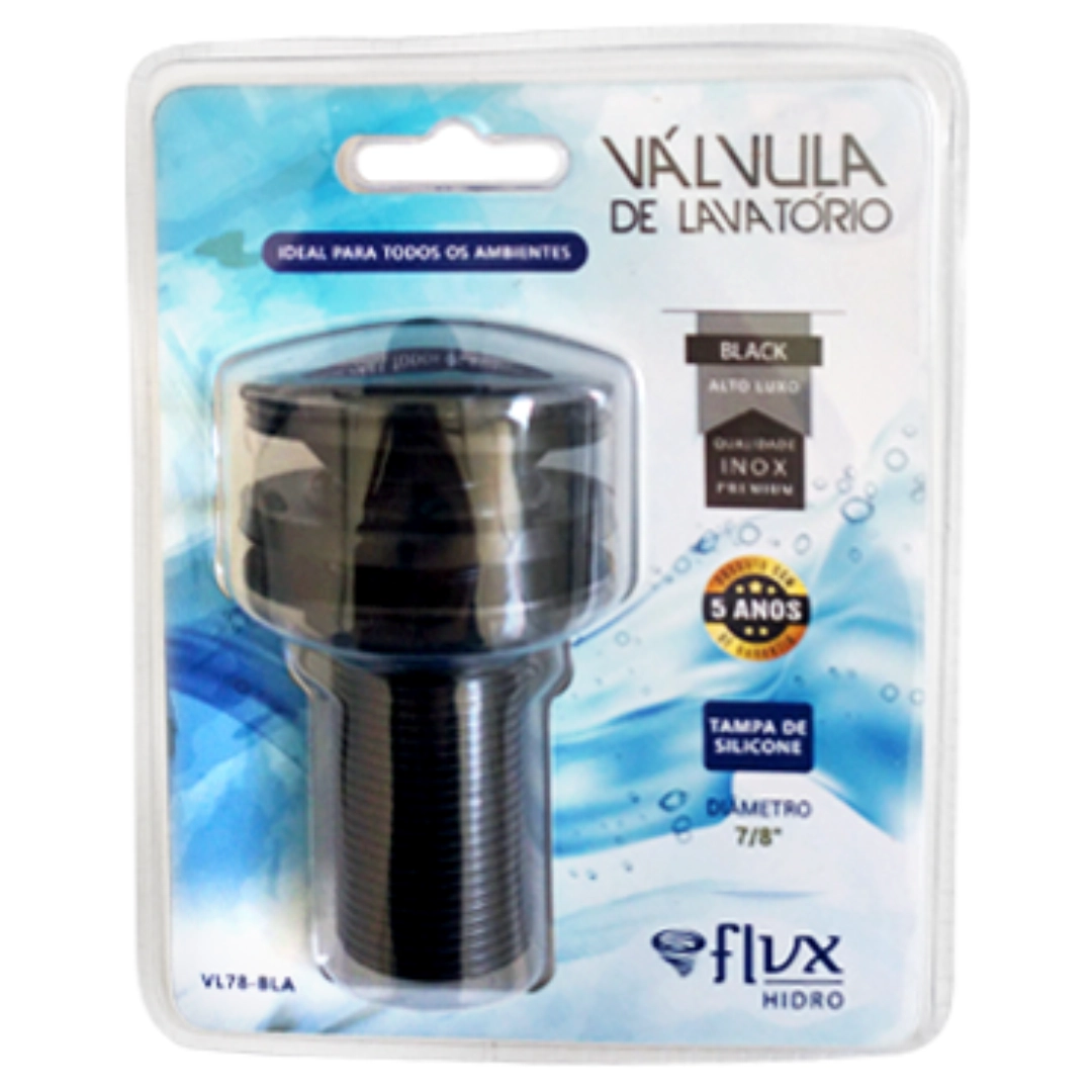Válvula Lavatório 7/8 Inox Black