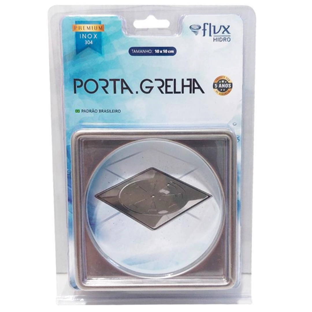 Porta Grelhas Quadrado Inox 100mm Inox