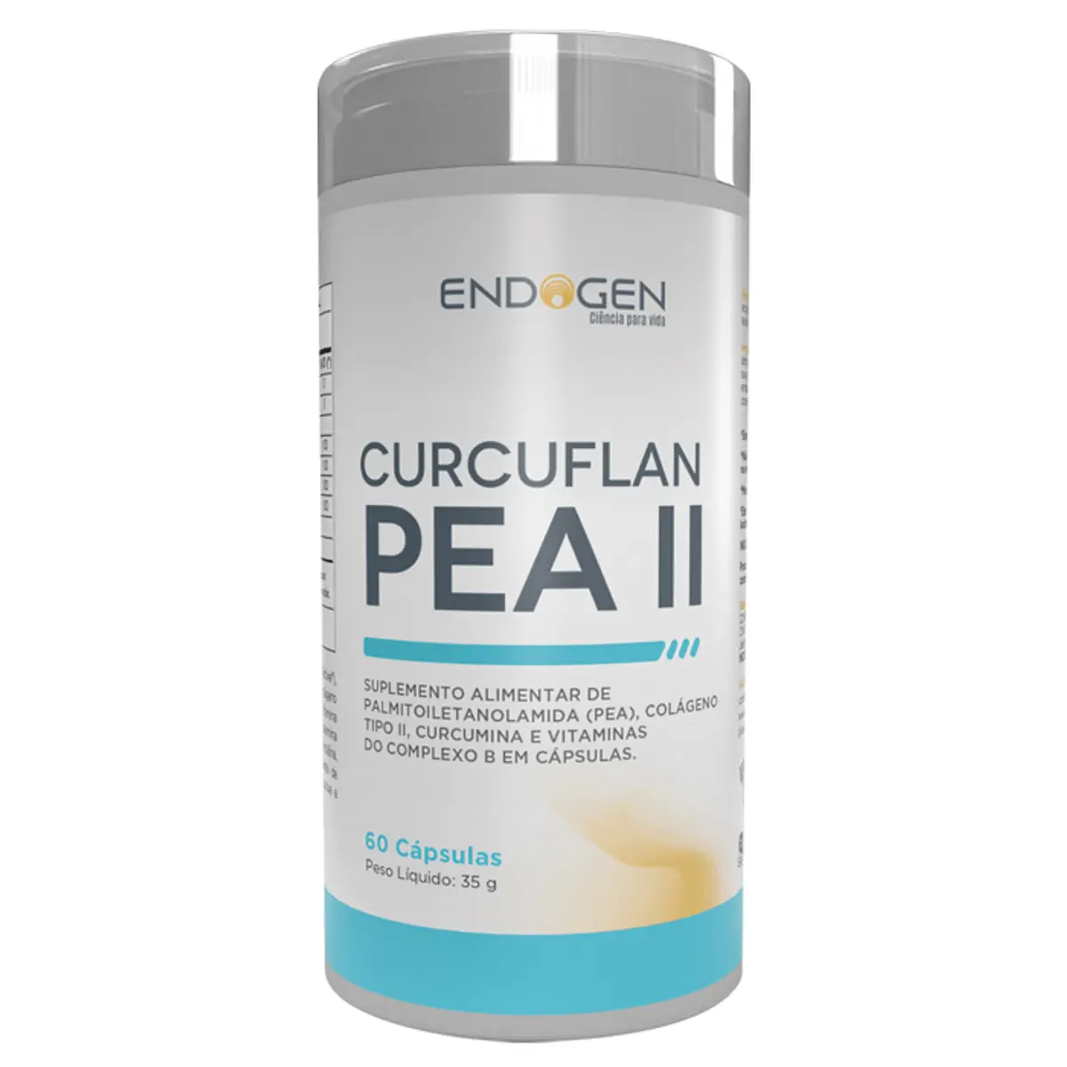Suplemento Alimentar Endogen Curcuflan Pea II Naturelab 60 Cápsulas