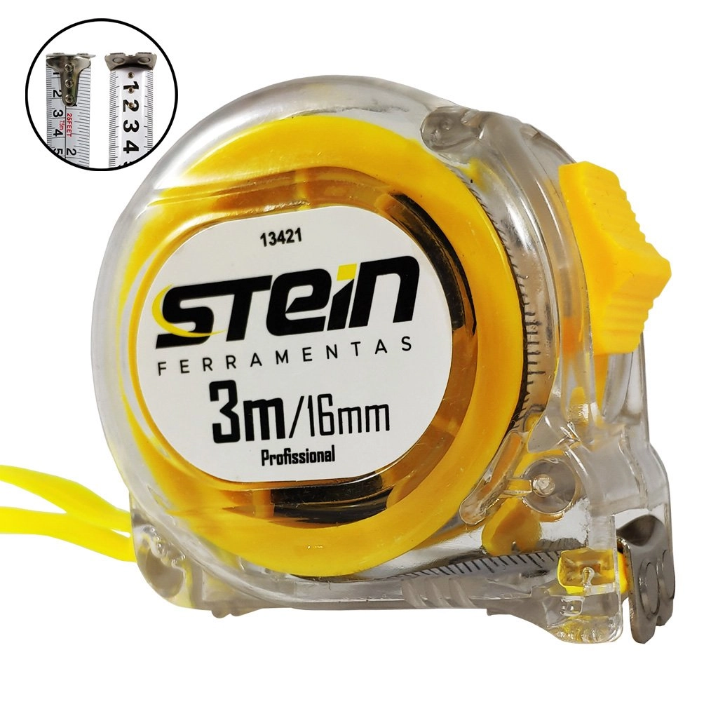 Trena Profissional Transparente Stein 3m/16mm