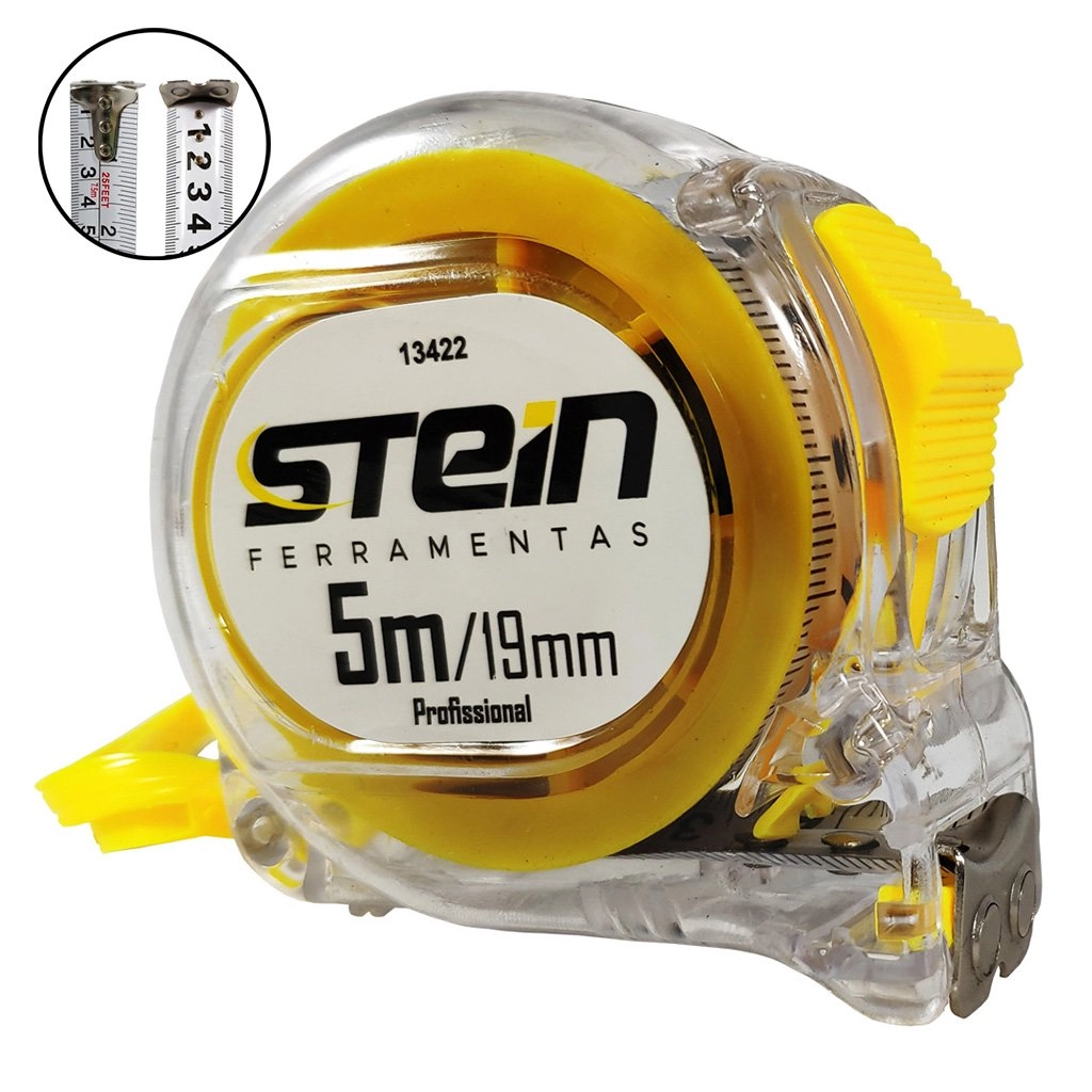 Trena Profissional Transparente Stein 5m/19mm