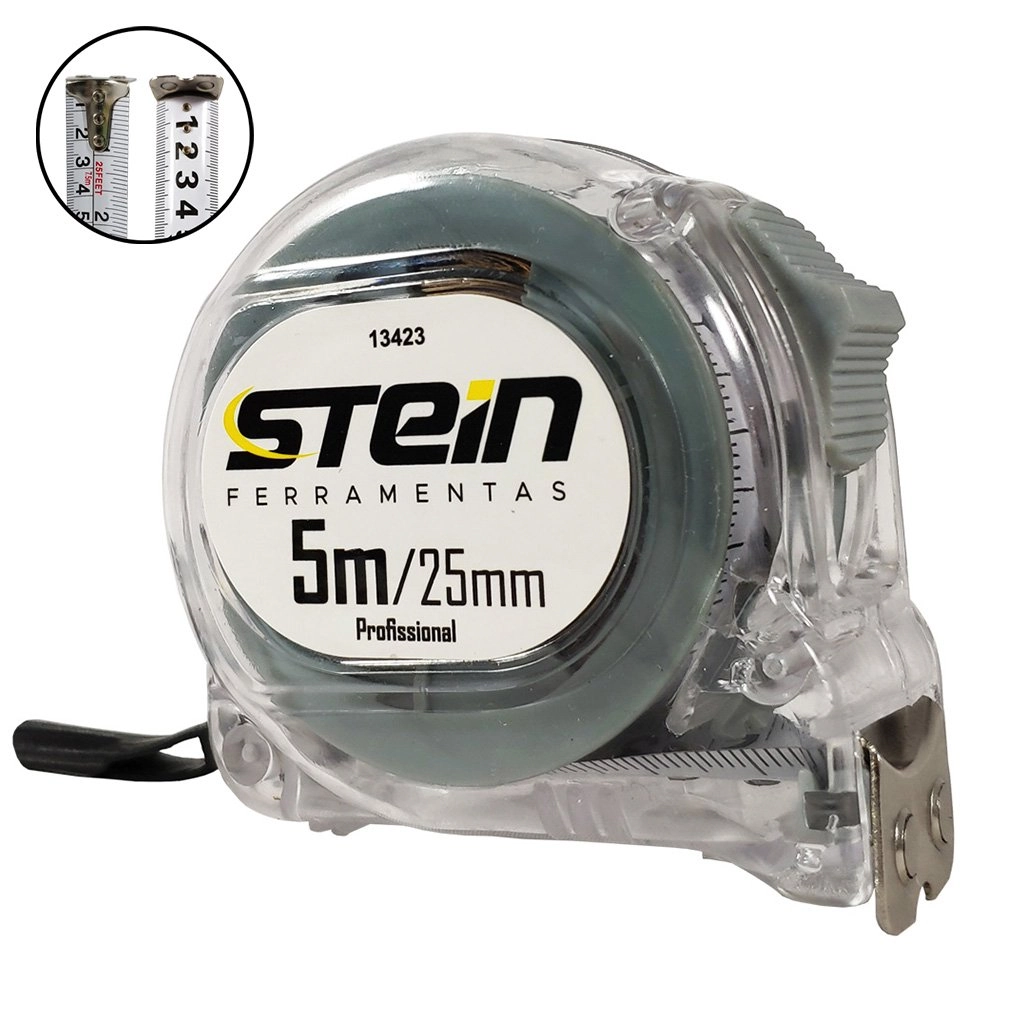 Trena Profissional Transparente Stein 5m/25mm