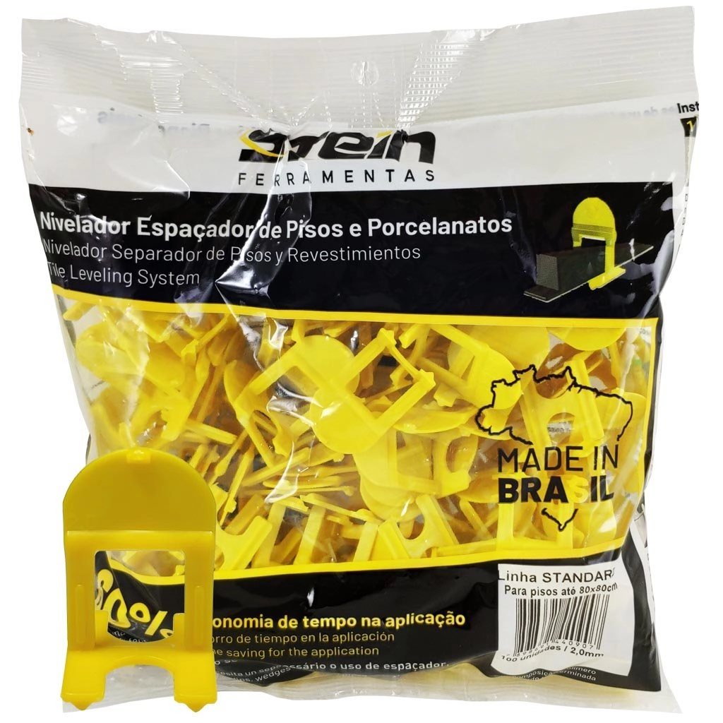 Espaçador Nivelador De Pisos E Porcelanatos Stein 2,0mm 100 Peças