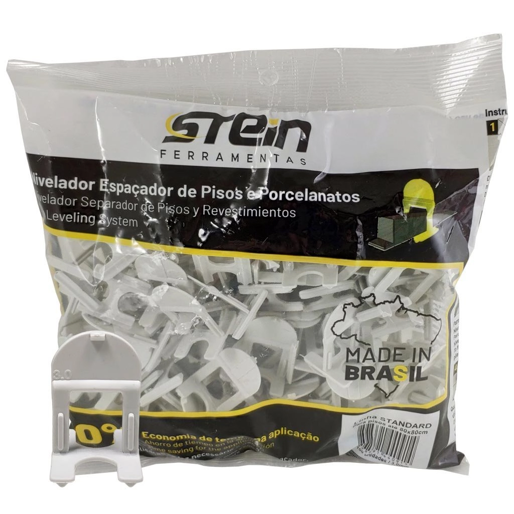 Espaçador Nivelador De Pisos E Porcelanatos Stein 3,0mm 100 Peças