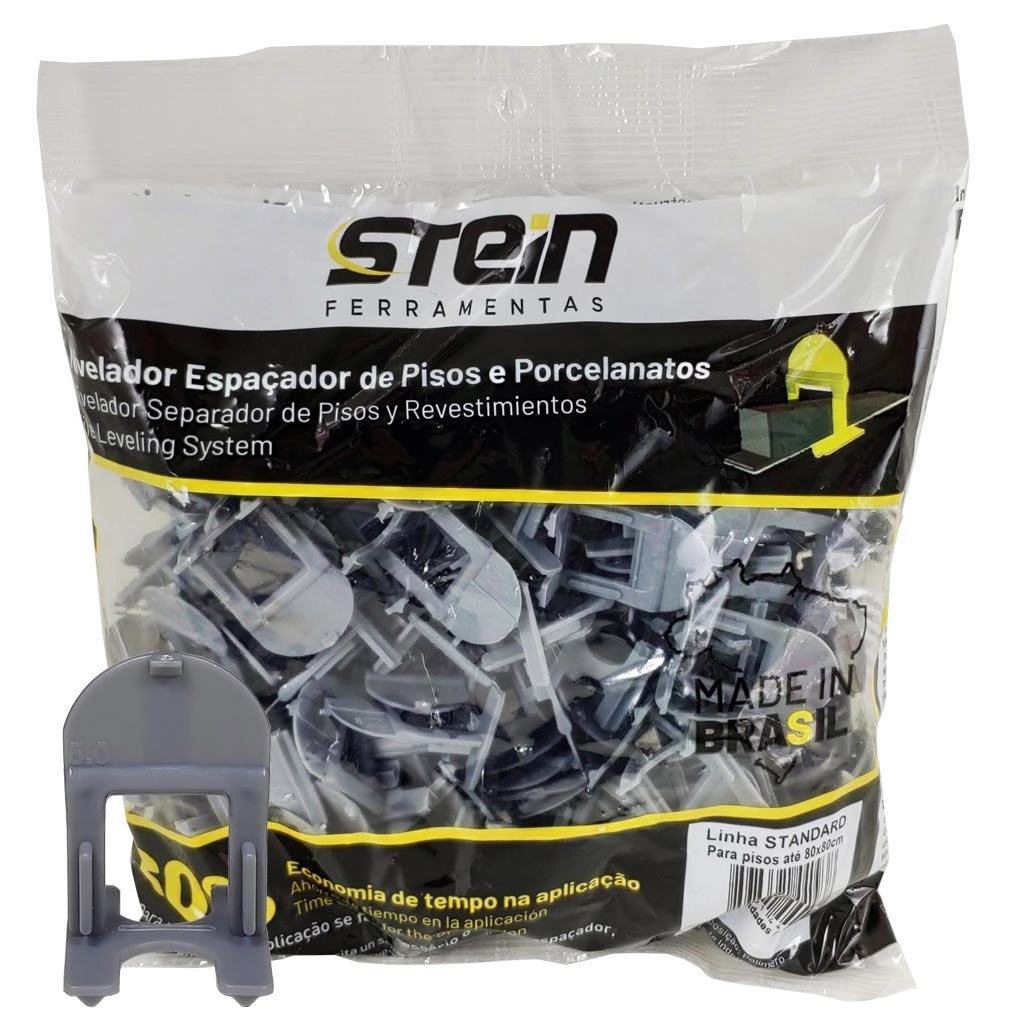 Espaçador Nivelador De Pisos E Porcelanatos Stein 5,0mm 100 Peças