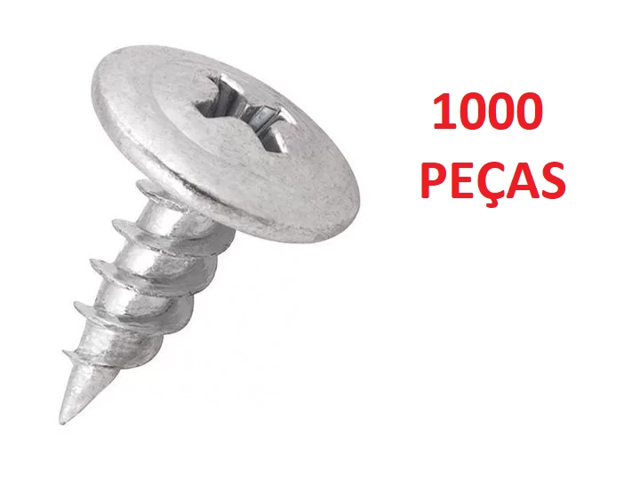 Parafuso De Forro Ponta Agulha Phillips 4.2 X 13 Mm 1000 Peças