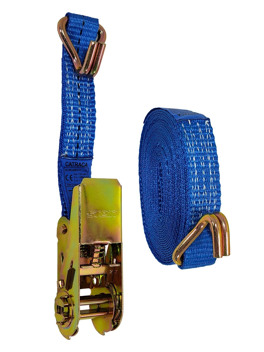 Catraca Reforçada Com Cinta E Gancho Tipo J 1.000kg 5 Metros X 25mm Stein